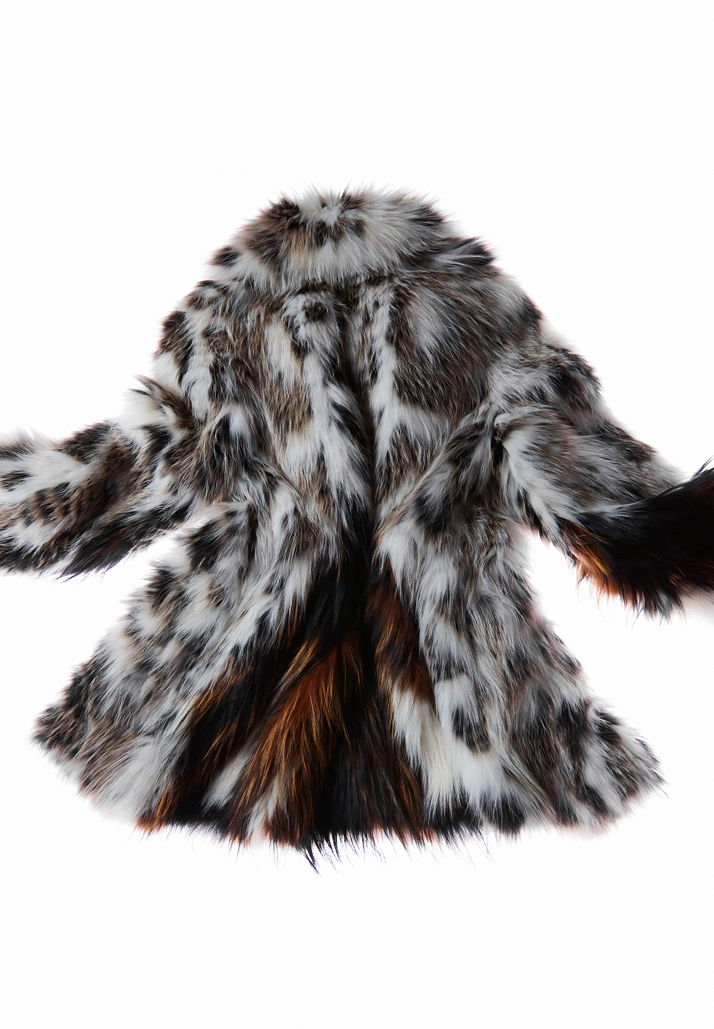 Шуба Fendi из меха лисы