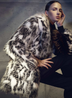 Шуба Fendi из меха лисы