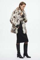 Шуба Fendi из меха лисы
