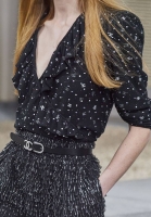 Блестящая юбка-макси Chanel