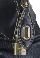 Кожаная сумка Louis Vuitton Black Chevre Suhali Lockit