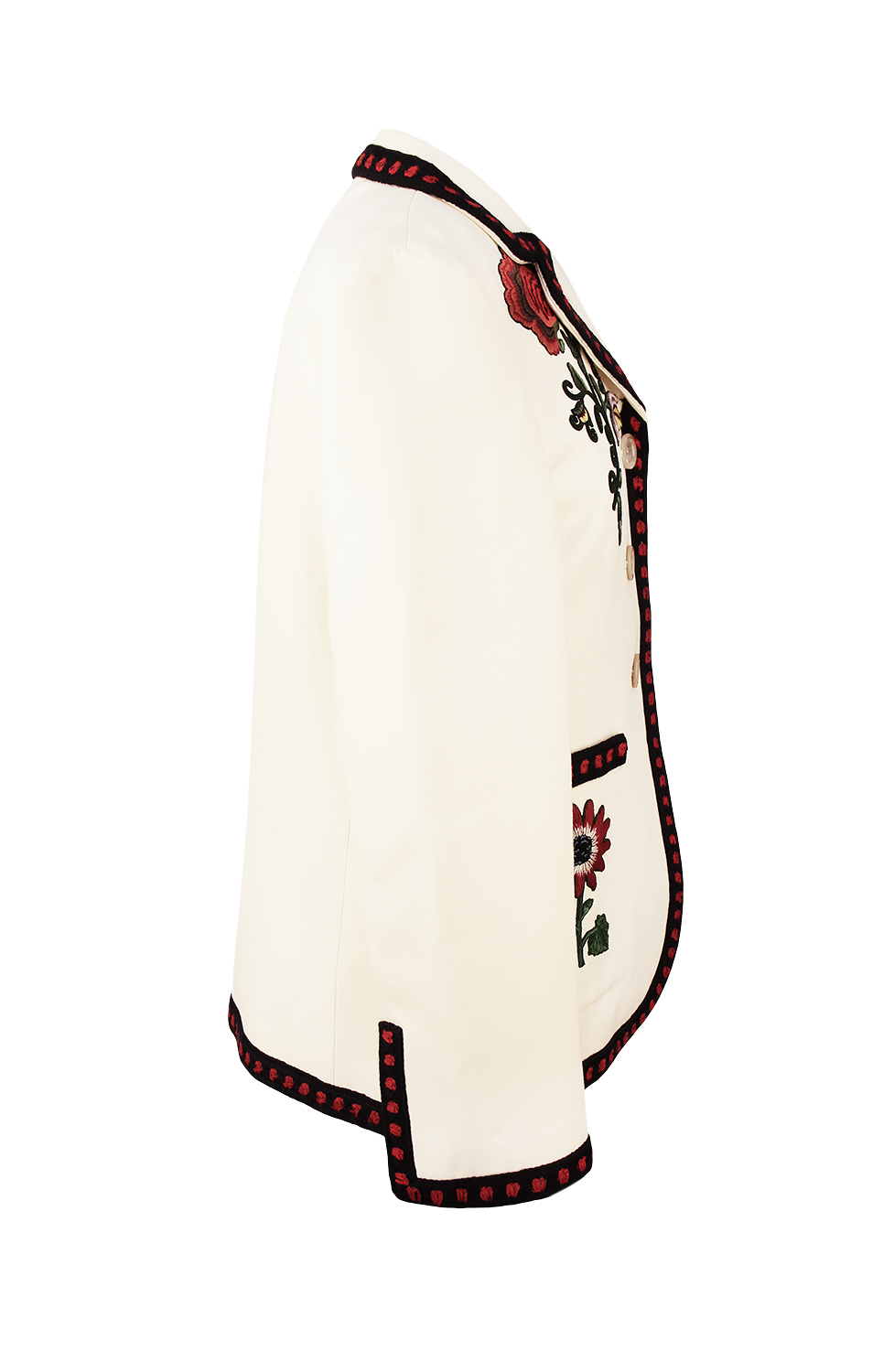 Белый костюм Gucci с вышивкой