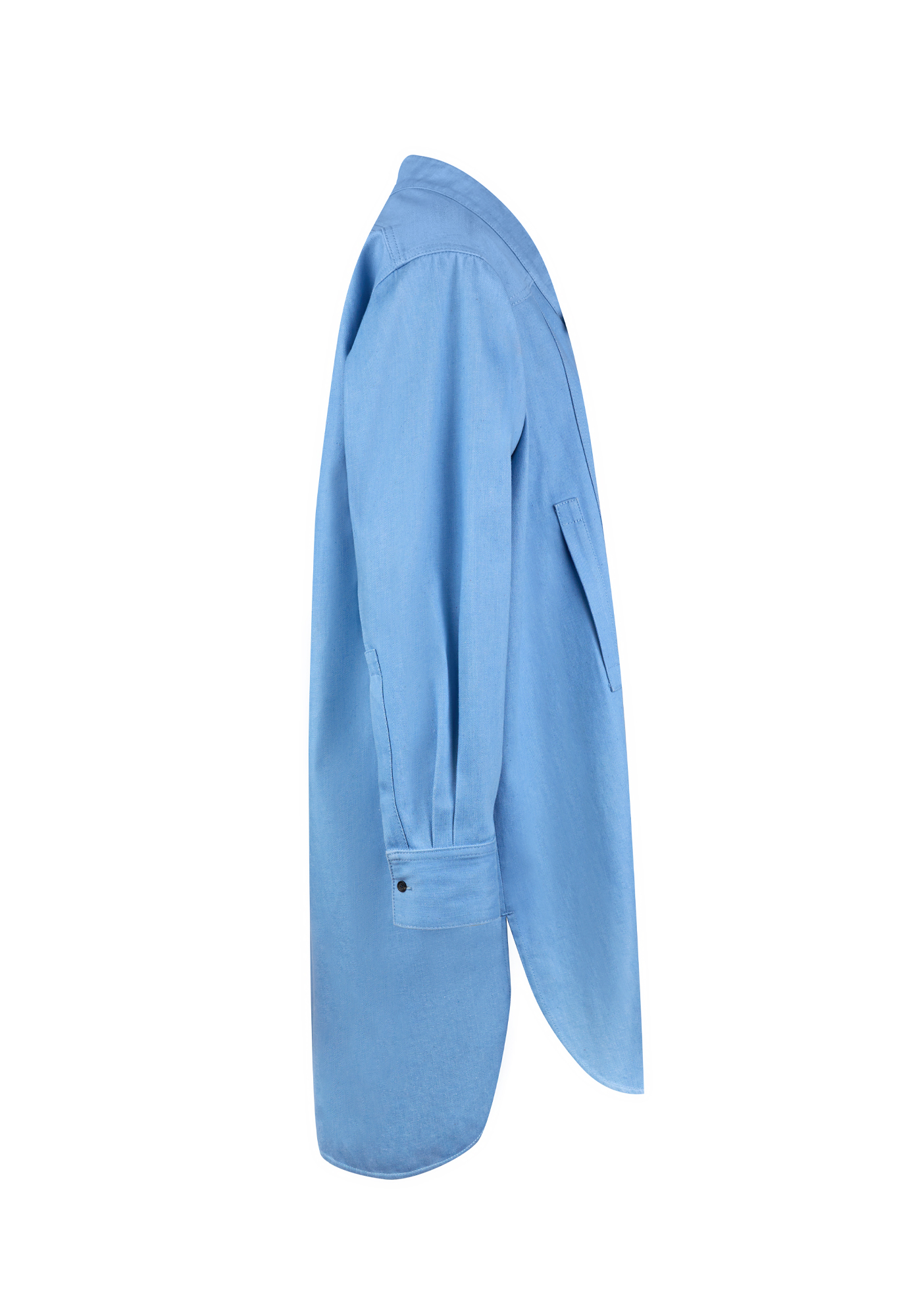 Джинсовая ассиметричная рубашка Loewe