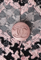 Клетчатый жакет Chanel с бахромой