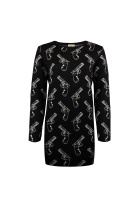 Черное платье-свитер Saint Laurent с пистолетами