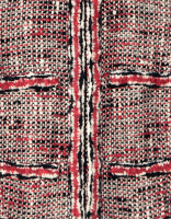 Красное твидовое платье Chanel