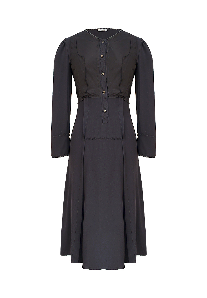 Шелковое платье Miu Miu