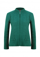 Зеленый твидовый жакет Chanel