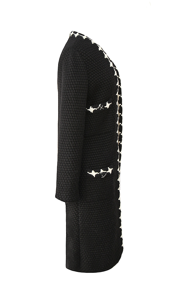 Кашемировый монохромный кардиган Chanel