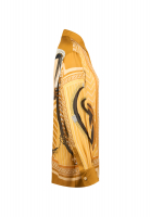 Горчичная блузка Hermès с принтом