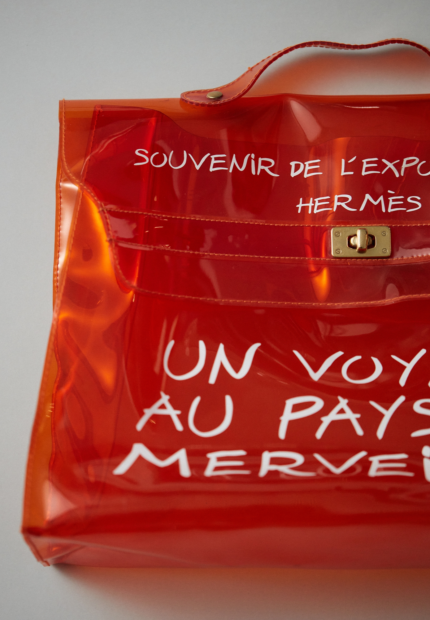 Виниловая сумка Hermès Kelly 40