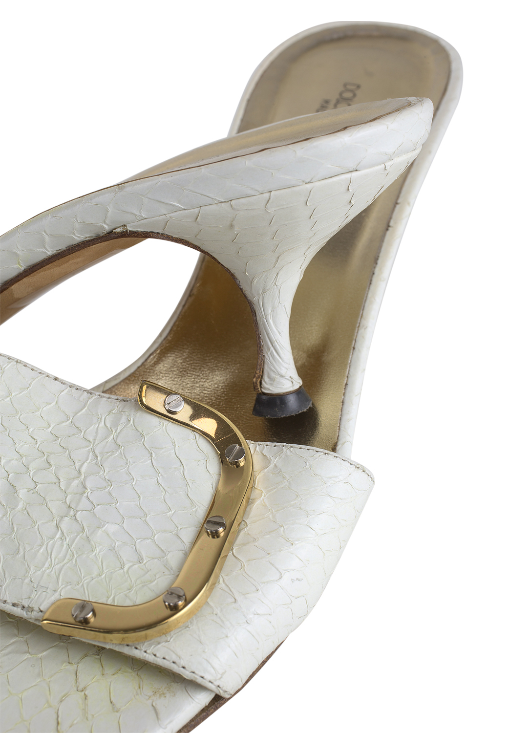 Белые босоножки Dolce&Gabbana