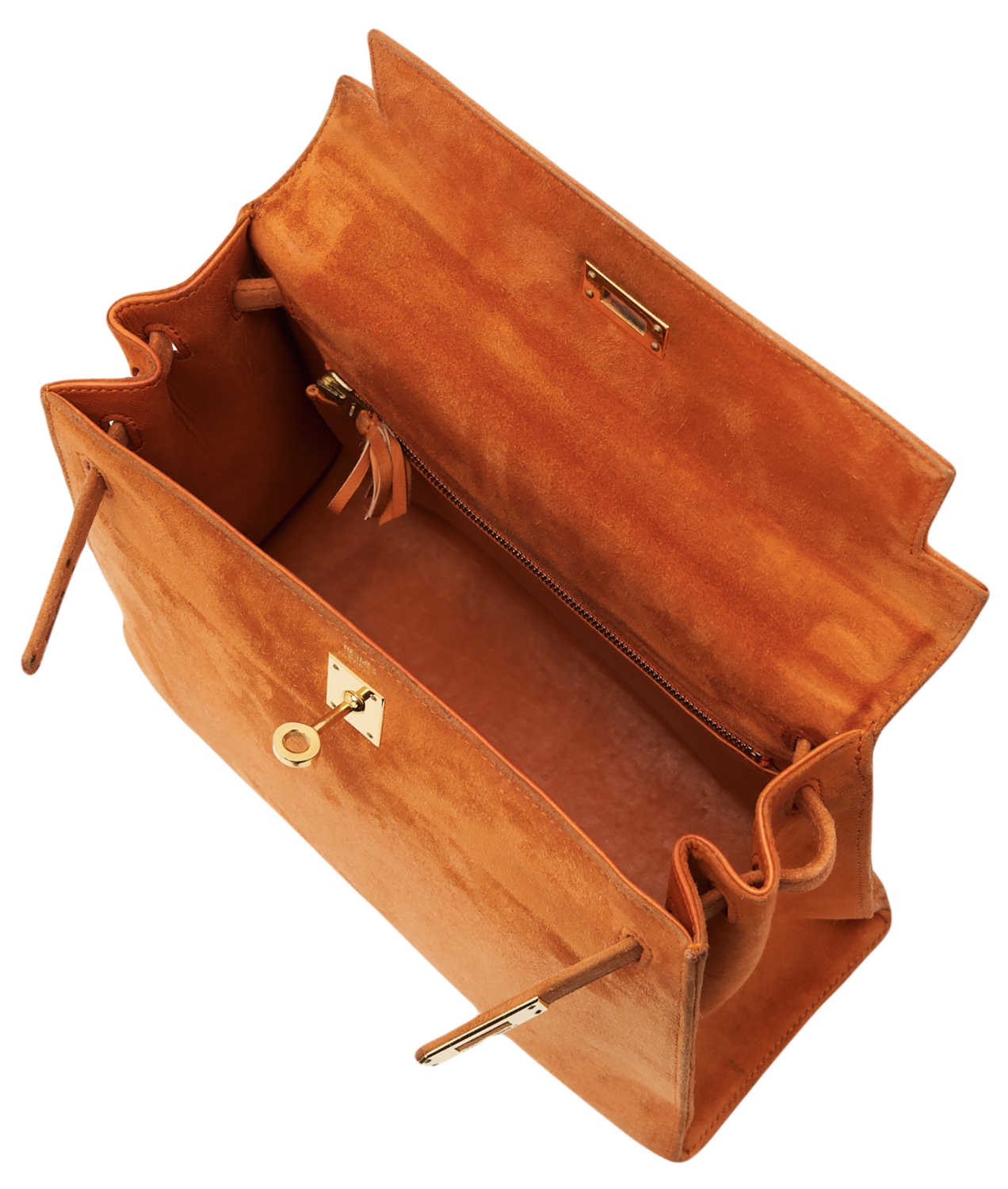 Замшевая сумка Hermès Kelly 25