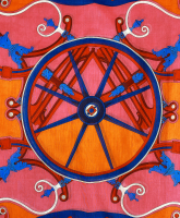 Разноцветное парео Hermès