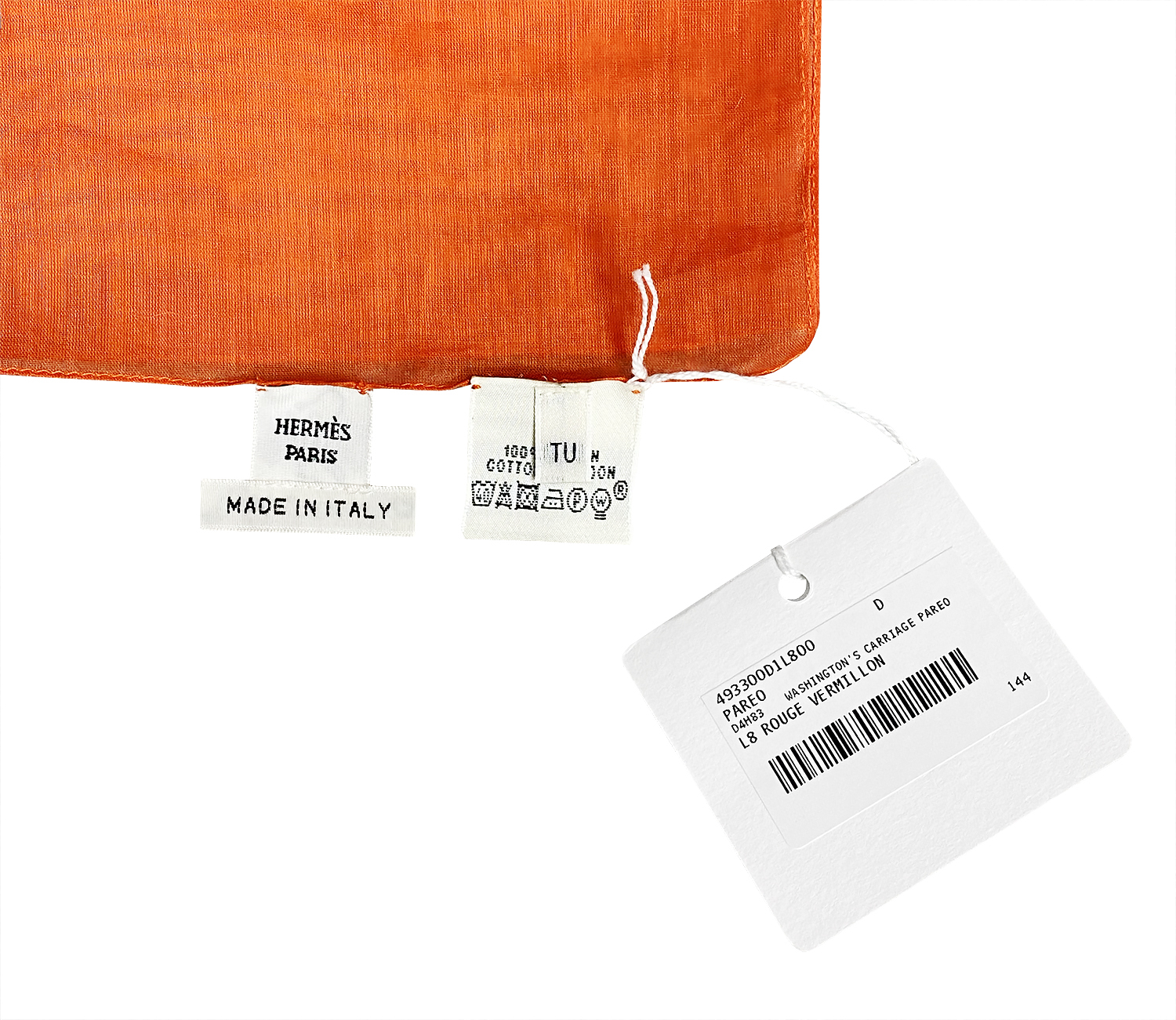 Разноцветное парео Hermès