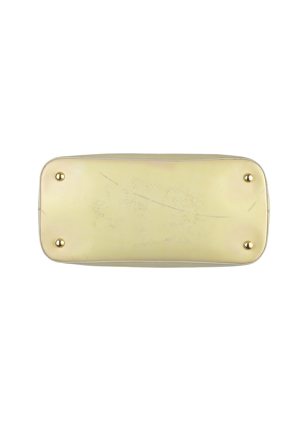 Желтая сумка Prada Saffiano Lux