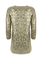 Золотистая туника Balmain с пайетками
