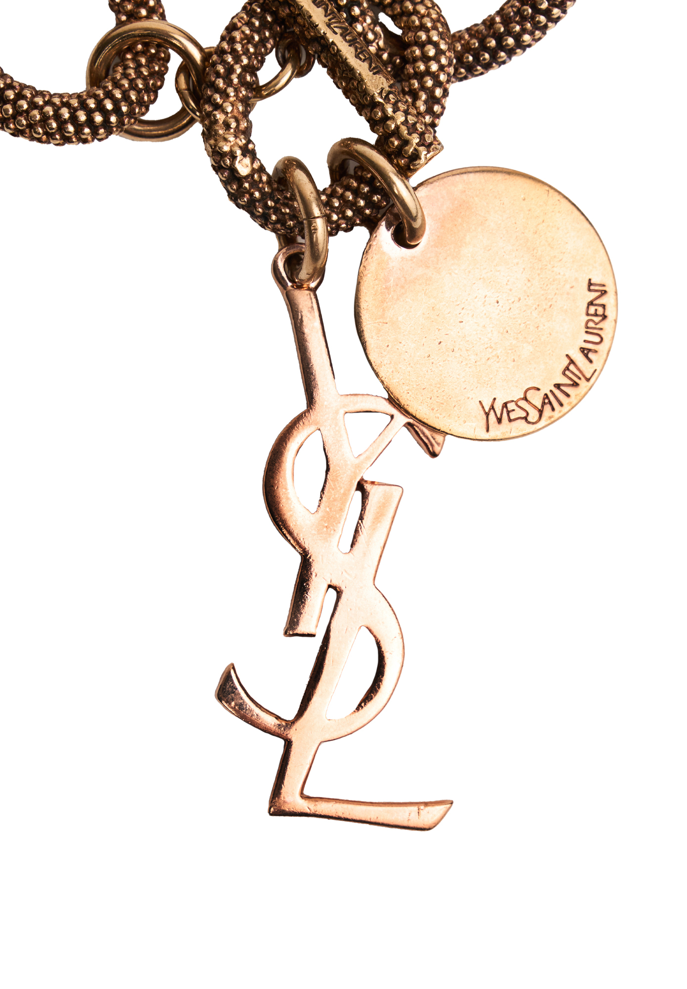 Браслет Yves Saint Laurent с подвеской-логотипом