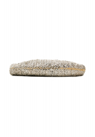 Серебристая сумка Valentino с кристаллами