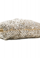 Серебристая сумка Valentino с кристаллами