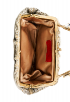 Серебристая сумка Valentino с кристаллами