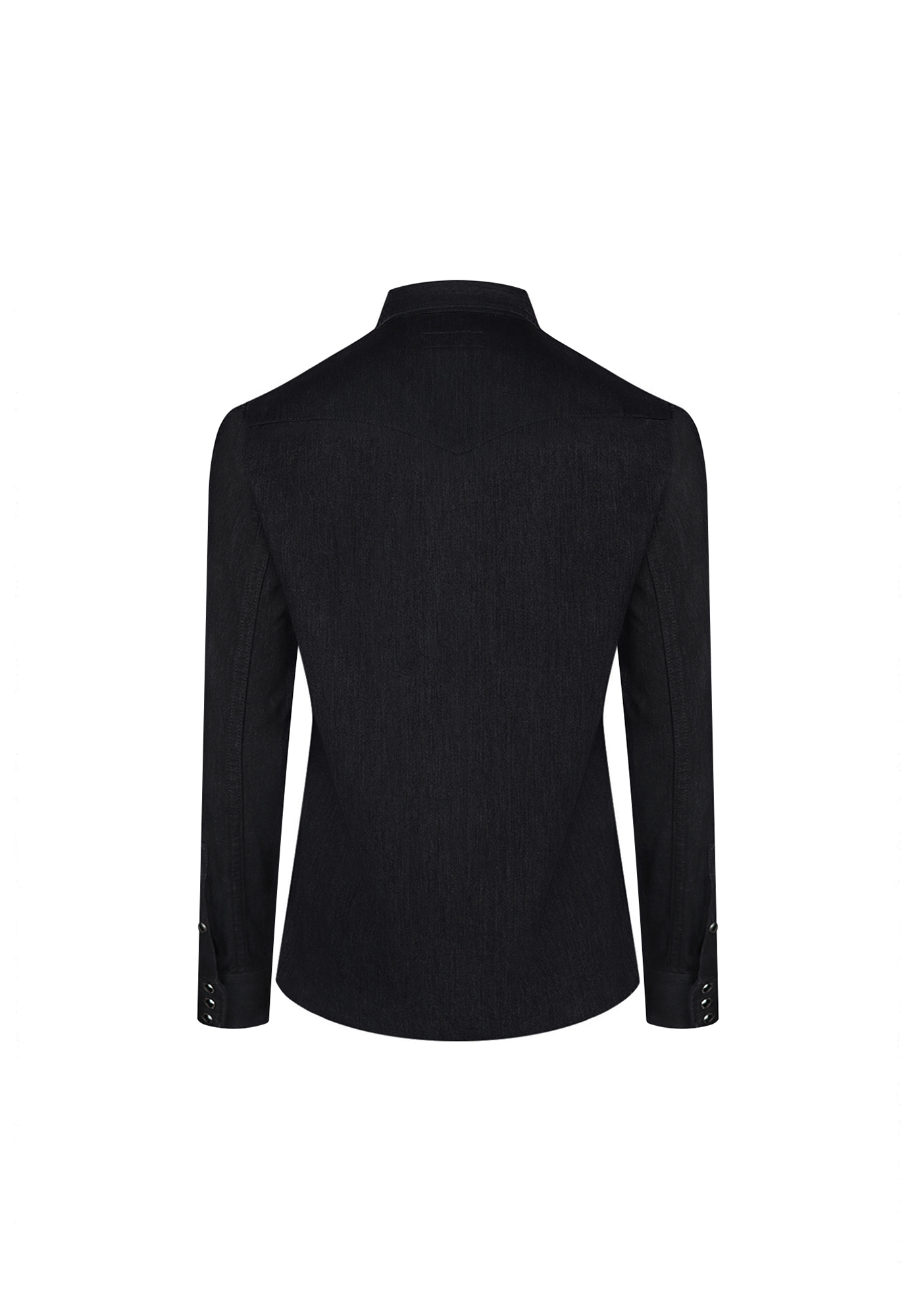 Черная джинсовая рубашка Saint Laurent