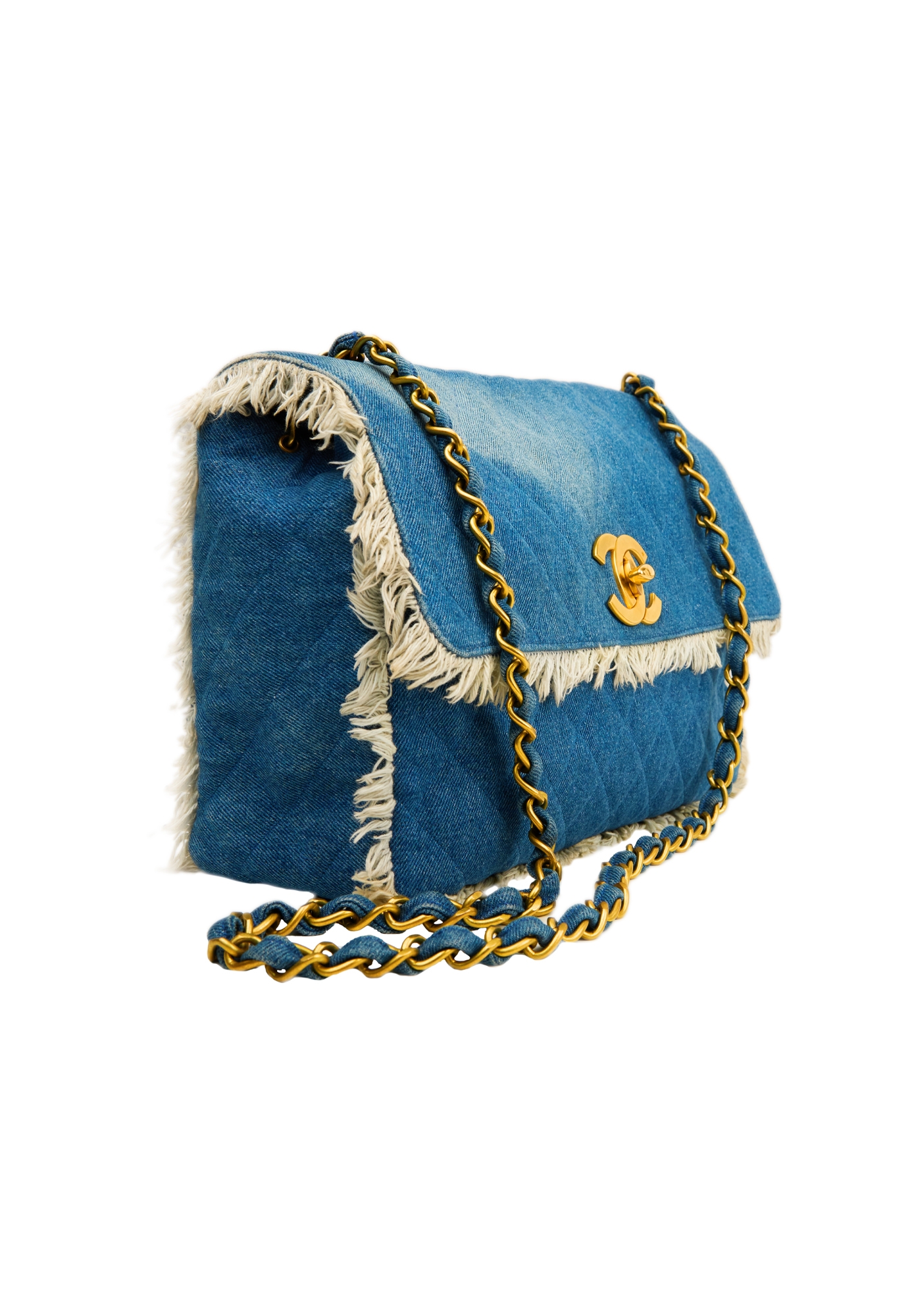 Джинсовая сумка Chanel Maxi Single Flap