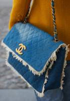 Джинсовая сумка Chanel Maxi Single Flap