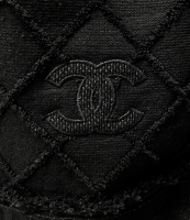 Черная стеганная юбка Chanel