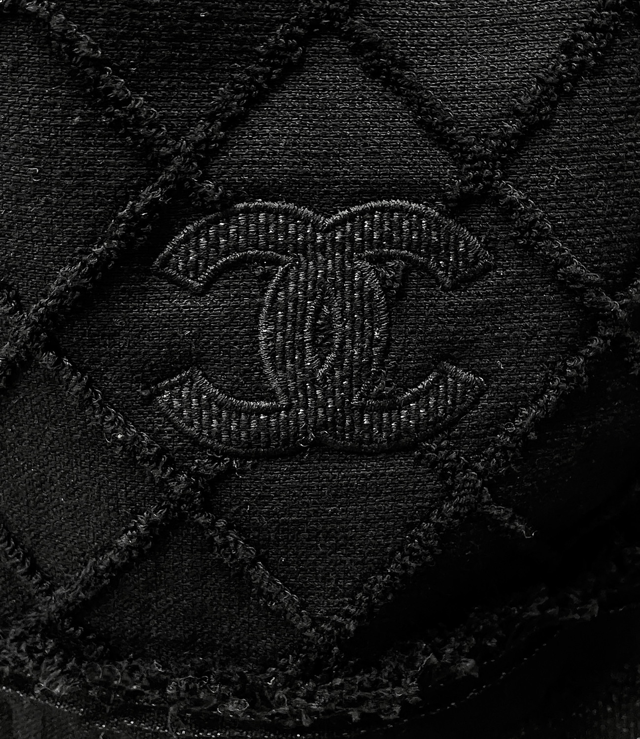 Черная стеганная юбка Chanel