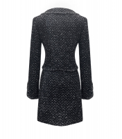 Серый шерстяной костюм Chanel