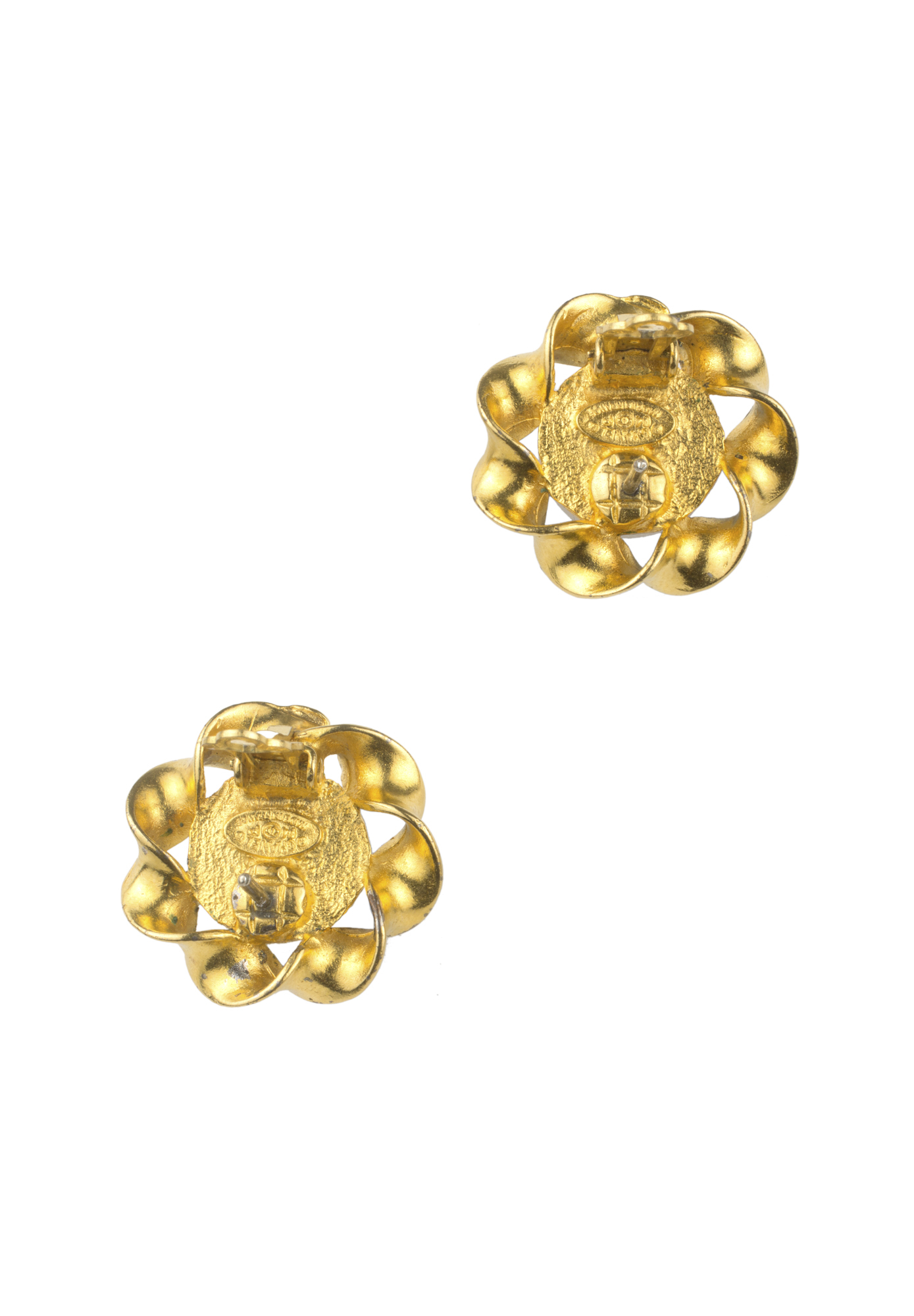 Винтажные витые серьги Chanel