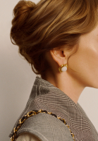 Винтажные витые серьги Chanel