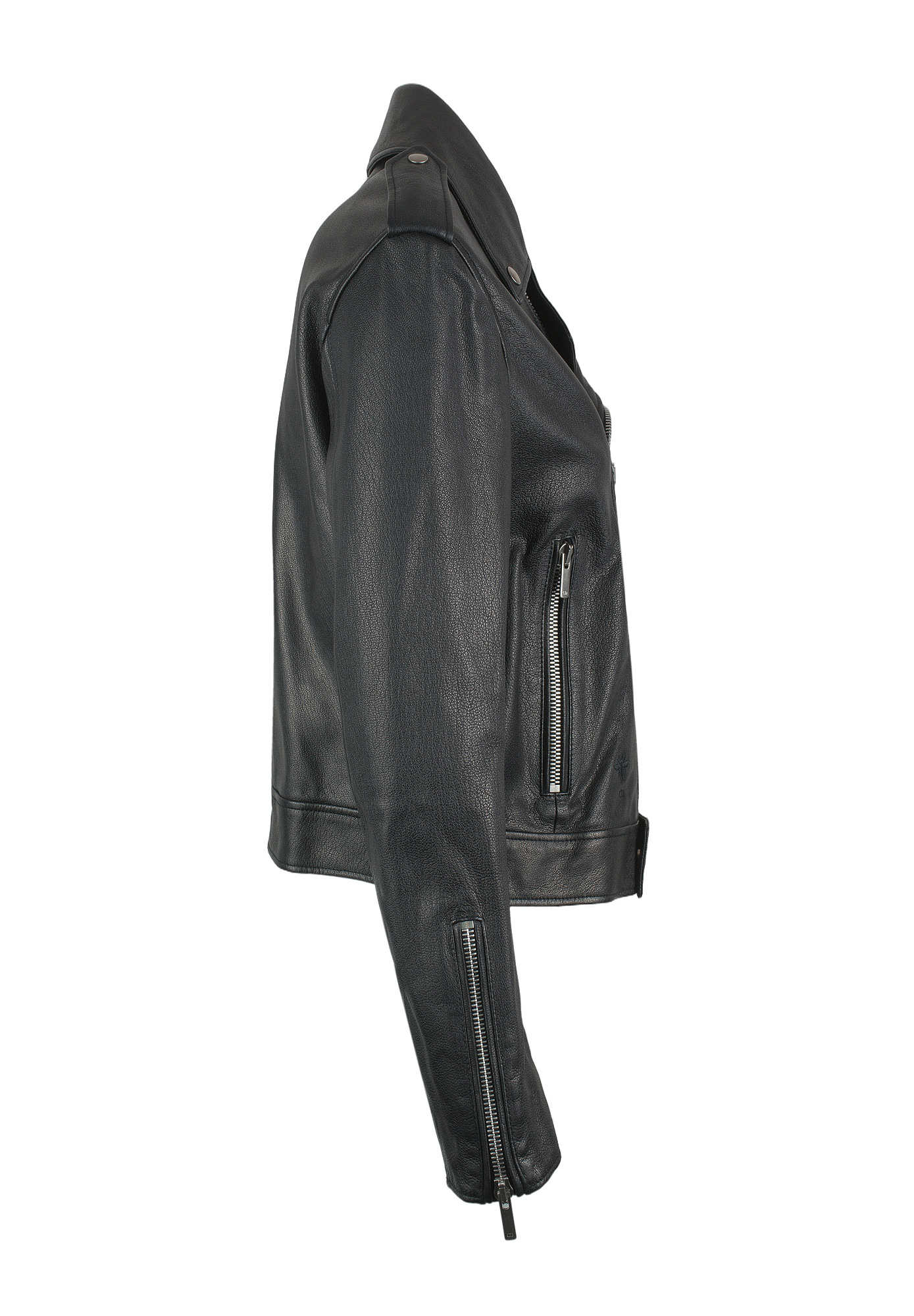 Чёрная кожаная куртка Christian Dior