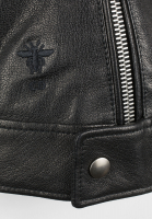 Чёрная кожаная куртка Christian Dior