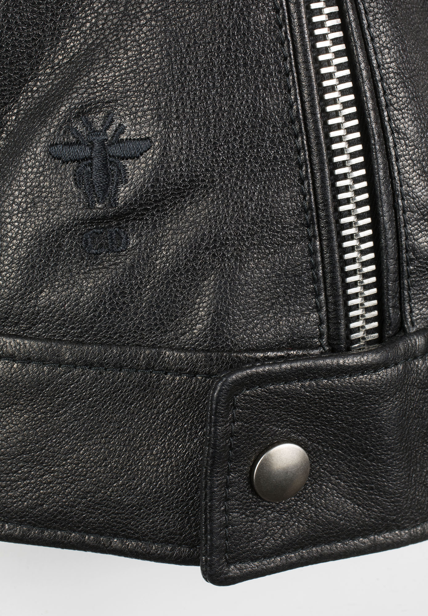 Чёрная кожаная куртка Christian Dior