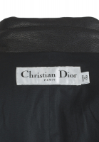 Чёрная кожаная куртка Christian Dior