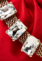 Алая сумка Valentino с кристаллами