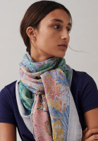 Кашемировая шаль Hermès Faubourg Tropical