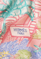 Кашемировая шаль Hermès Faubourg Tropical