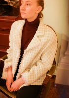 Твидовый жакет Chanel с бахромой