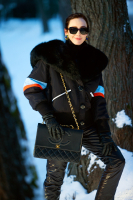 Черный бомбер Miu Miu