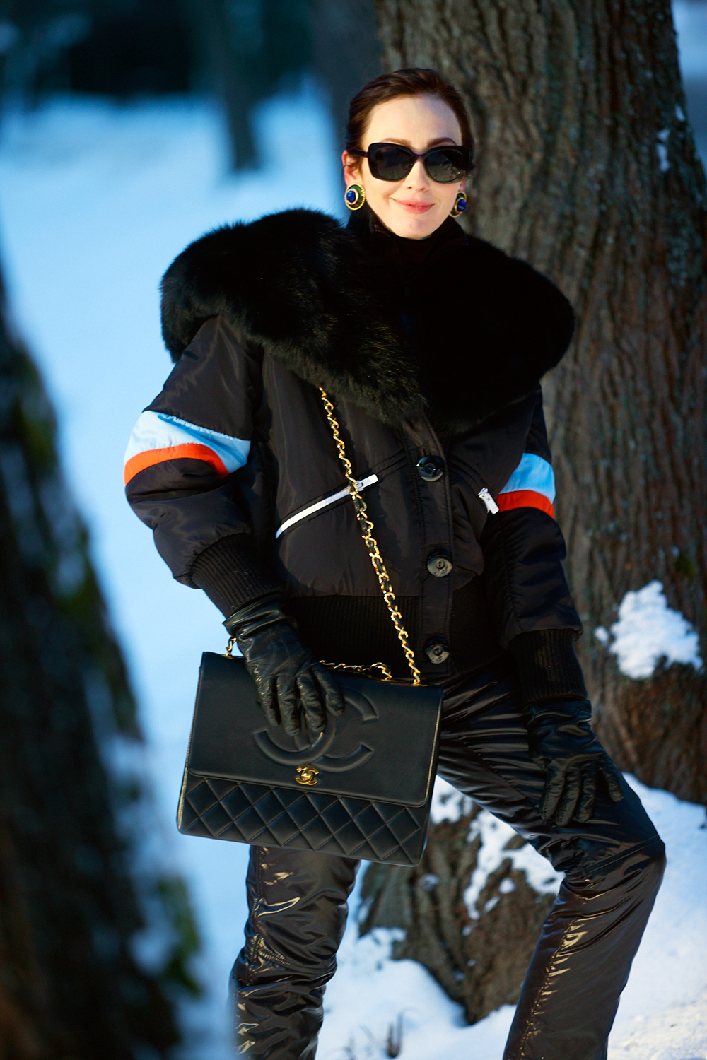 Черный бомбер Miu Miu