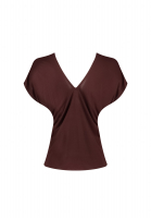 Темно-коричневая блузка Hermès