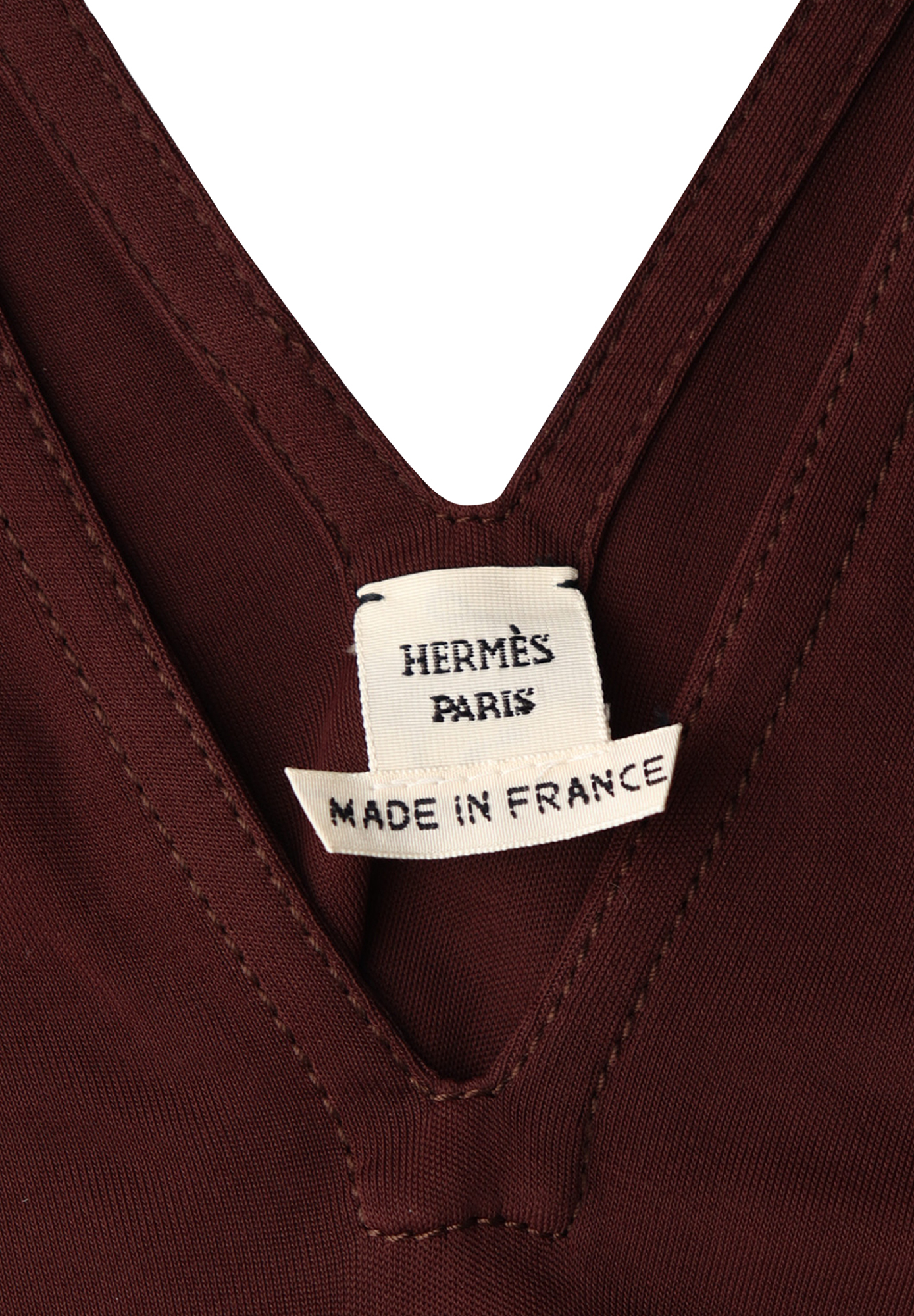 Темно-коричневая блузка Hermès