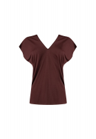 Темно-коричневая блузка Hermès