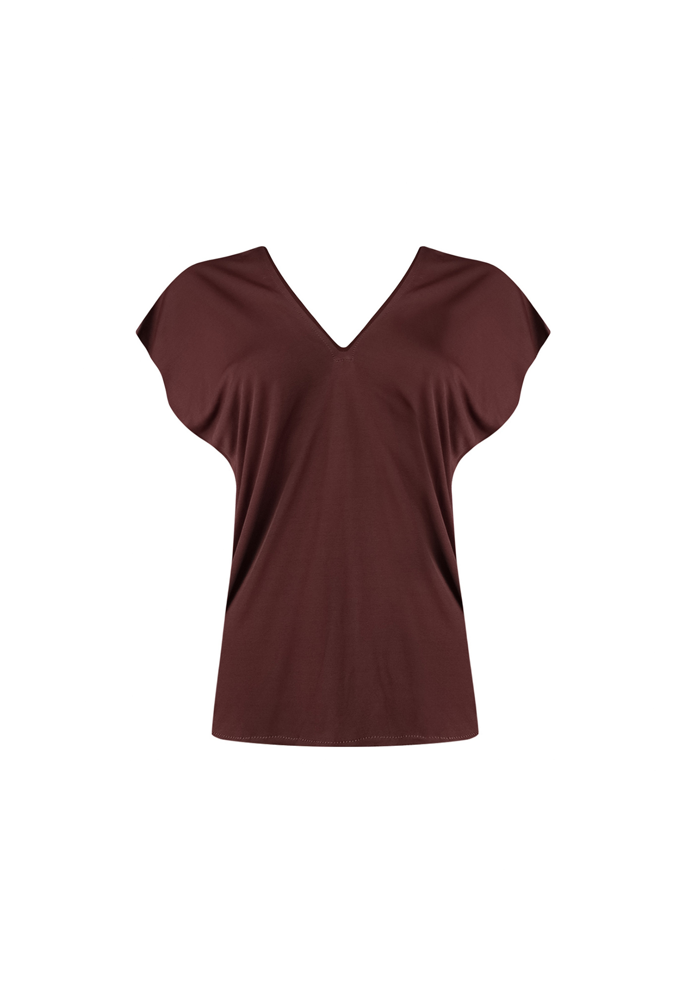 Темно-коричневая блузка Hermès