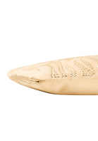 Золотистая сумка Valentino с цветочным фермуаром