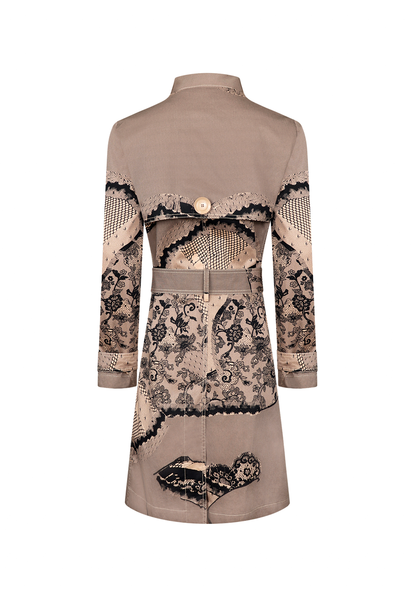 Тренч Christian Dior с кружевным принтом