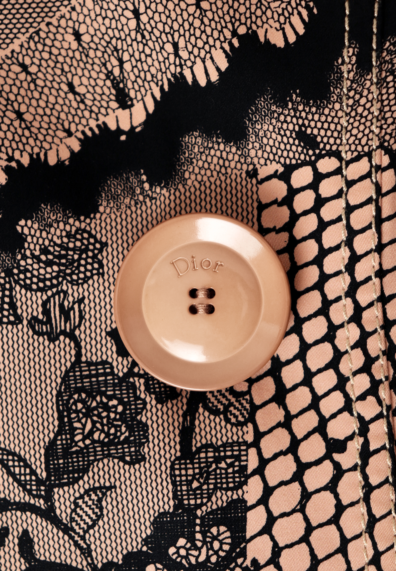 Тренч Christian Dior с кружевным принтом